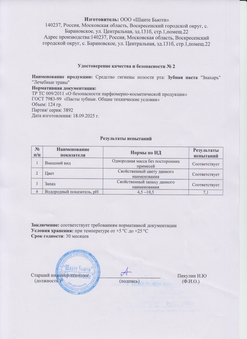 Паспорт №092025